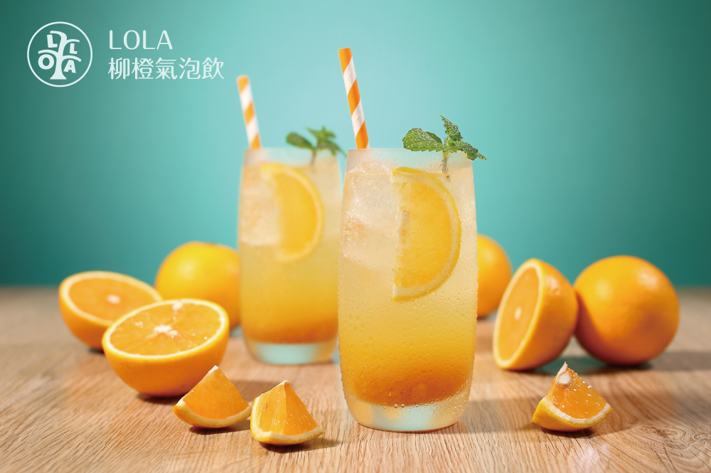柳橙氣泡水